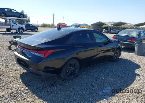 2022 Hyundai Elantra Hybrid Blue из США, поврежденный, VIN KMHLM4AJ8NU030441